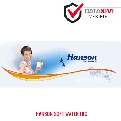 Plumber Hanson Soft Water Inc - DataXiVi