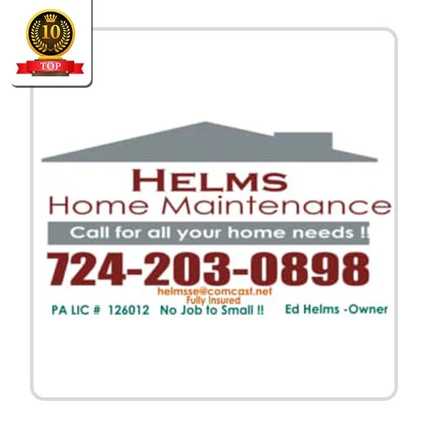 Helms Home Maintenance Plumber - Oakfield
