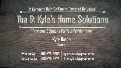 Toa And Kyle's Home Solutions Plumber - Carlos